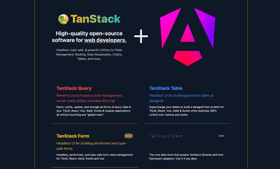 TanStack is rapidly merging  with Angular ecosystem!
