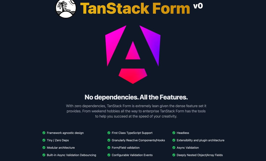 TanStack Form + Angular - First Look!