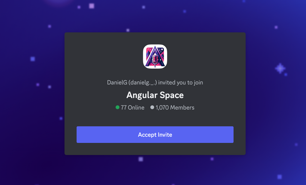 Exclusive Angular Discord Community Invite