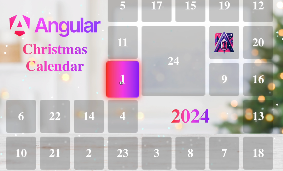 Day 1/24 Angular Christmas Calendar