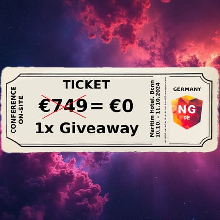 Image of: 1x ON-SITE NG-DE CONFERENCE TICKET GIVEAWAY