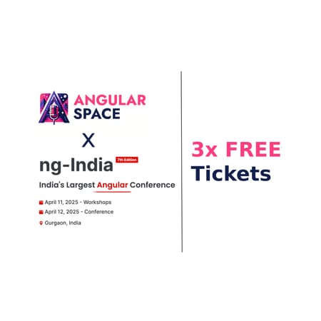 Image of: ng-India Conf tickets 3x Giveaway!